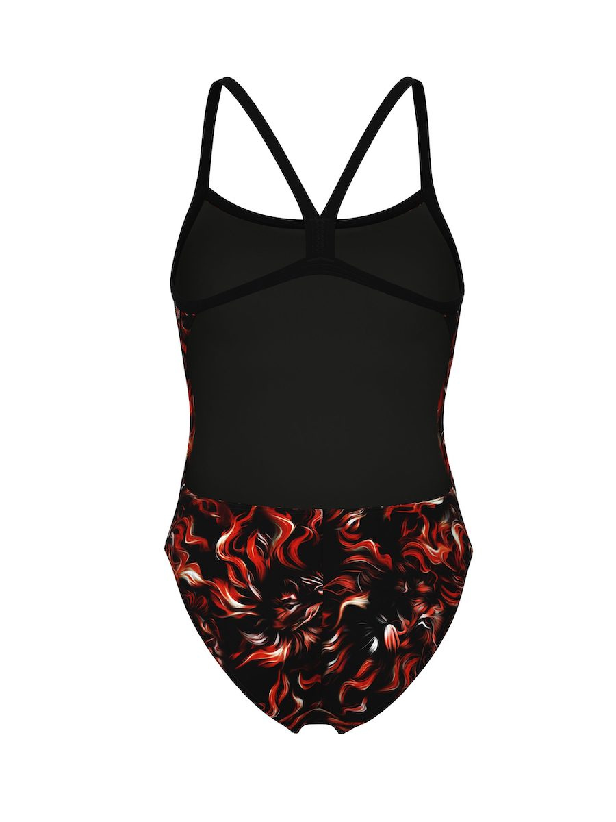 Badbyxorna bakifrån mot en vit bakgrund