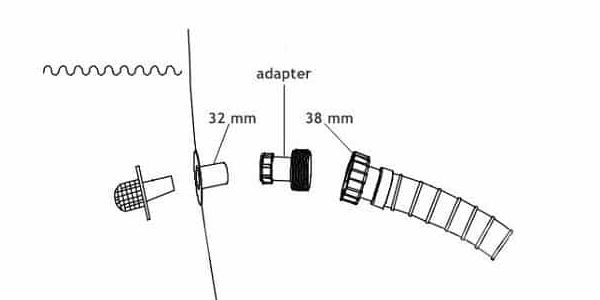 Intex Adapter B, 2-pack