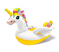 Uppblåsbar Enhörning Enhörningen mot en vit bakgrund