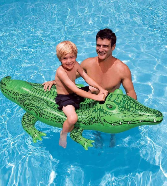 Uppblåsbar Krokodil