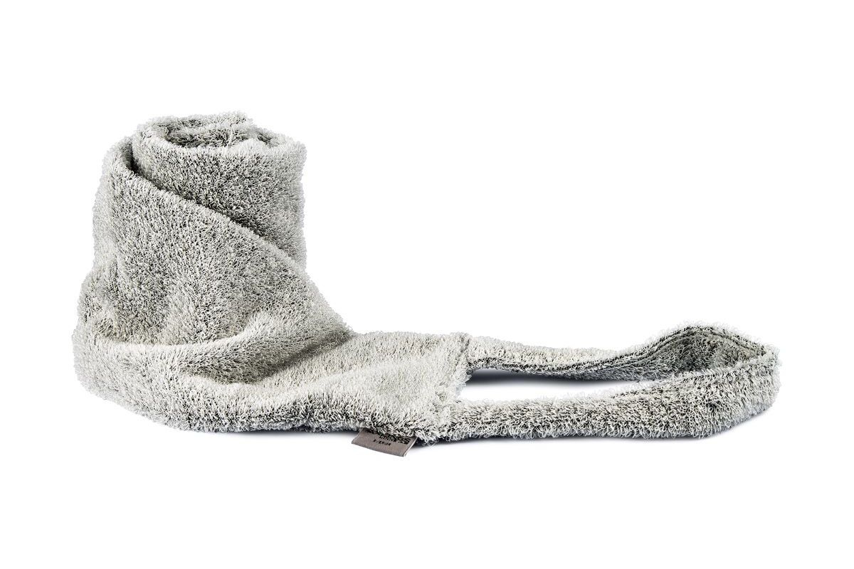 Skrubband Linnefrotté, Vit/Svart