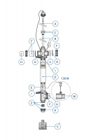 G. i sprängskissen En sprängskiss av en Blue Lagoon UV-C enhet
