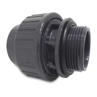 PVC Unionskoppling Ø50mm lim x 1½ PVC Unionskoppling Ø50mm lim x 1½