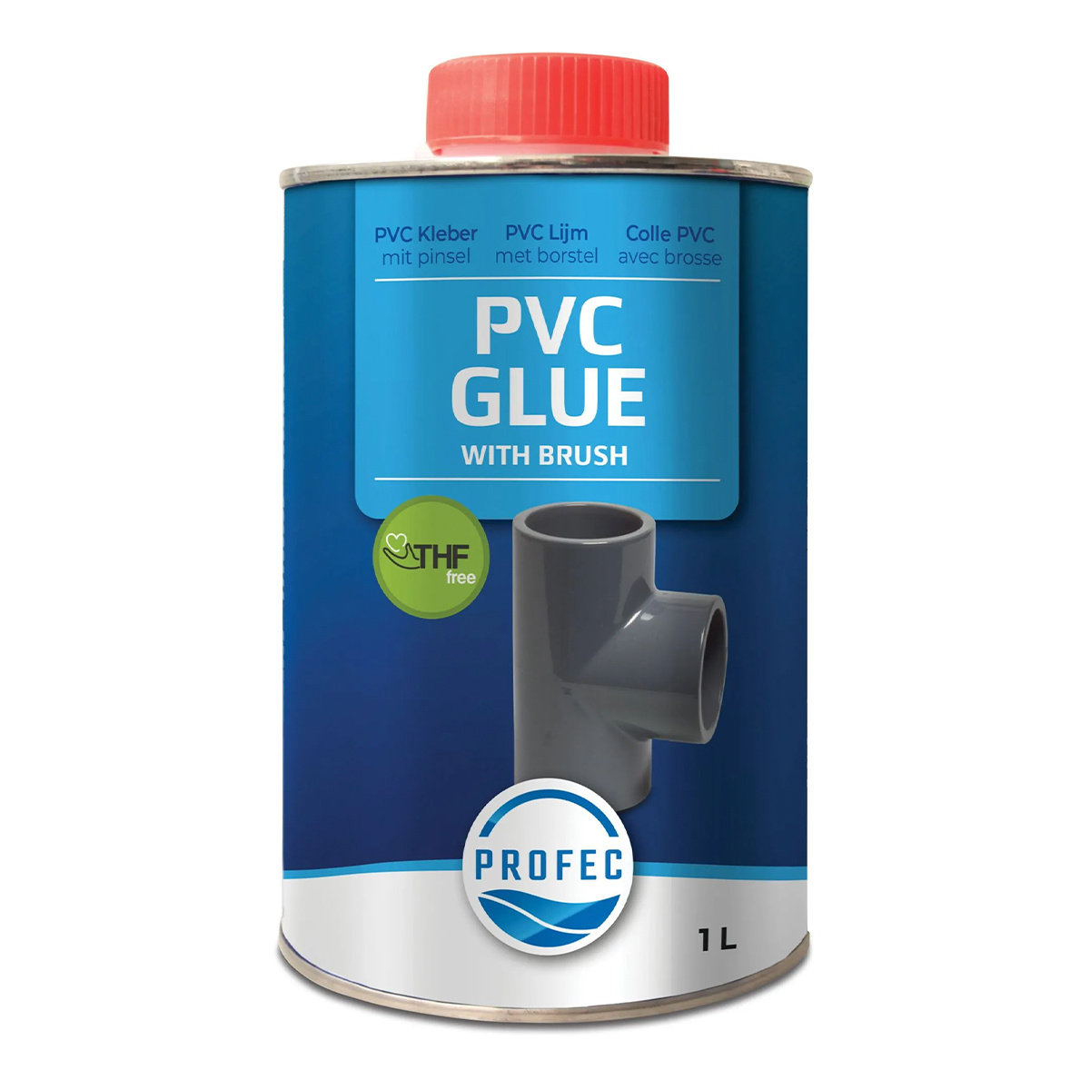 PVC-U Lim, burk m. pensel - 250ml