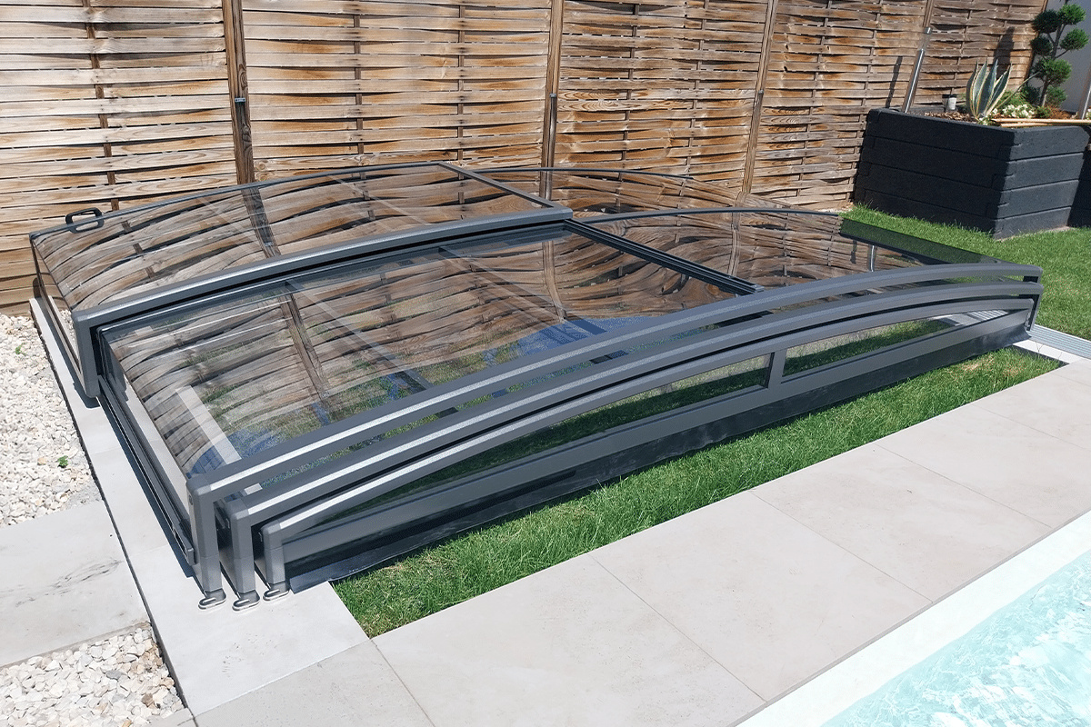 Pooltak Future 3,5 x 7 m - Antracit, Bred 