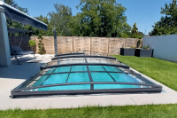 Pooltak Future 3,5 x 7 m - Antracit, Smal Pooltak Future 3,5 x 7 m - Antracit, Smal