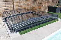 Pooltak Future 3,5 x 7 m - Antracit, Smal Pooltak Future 3,5 x 7 m - Antracit, Smal
