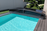 Pooltak Future 3,5 x 7 m - Antracit, Bred Pooltak Future 3,5 x 7 m - Antracit, Bred