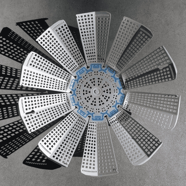 Silkorgen innan montage