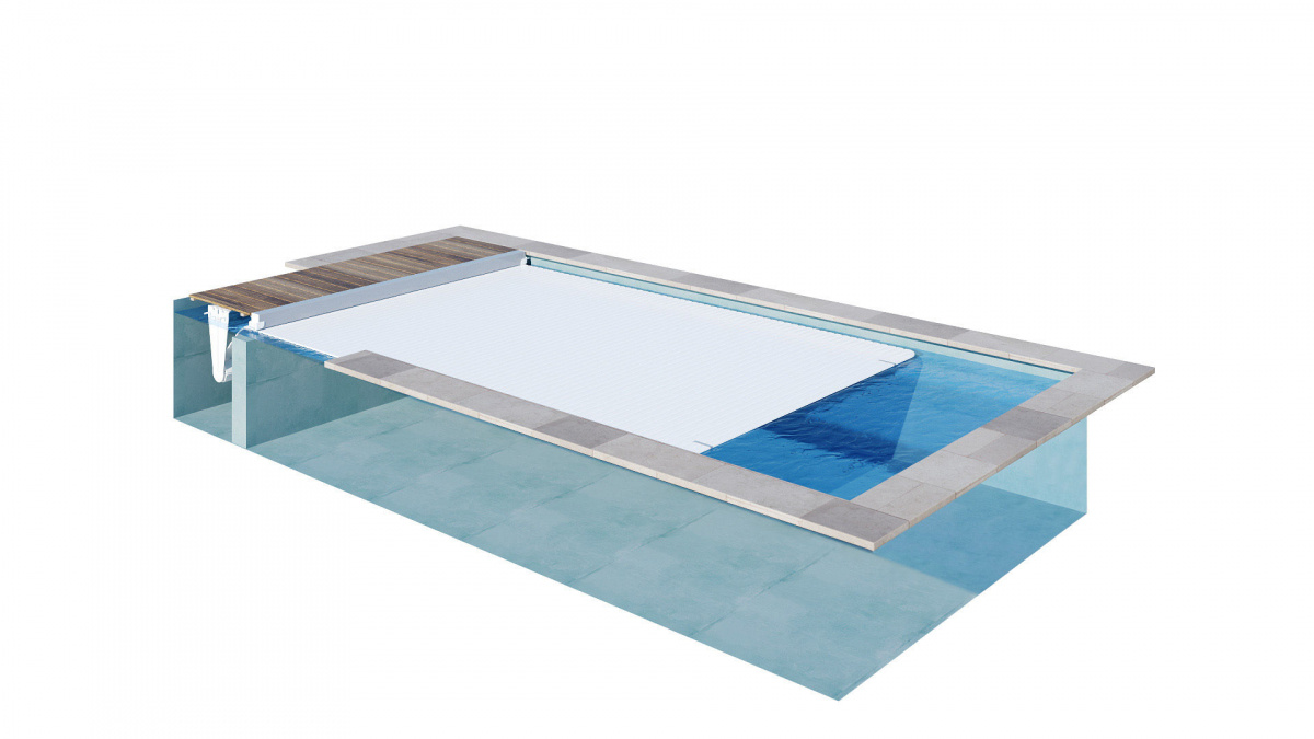 Digital ritning av Rollenergy Lamelltäcke med en egenbyggd skyddsvägg