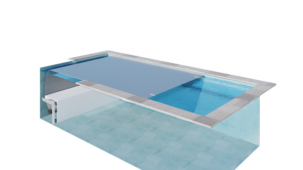 Digital ritning av Rollinside Lamelltäcke som visar alla komponenterna