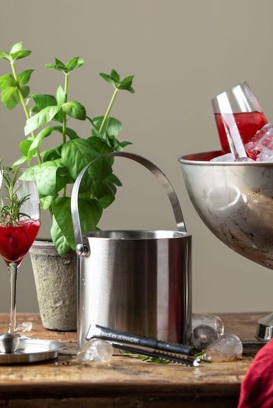 Ishink i Stål med Tång, 2L