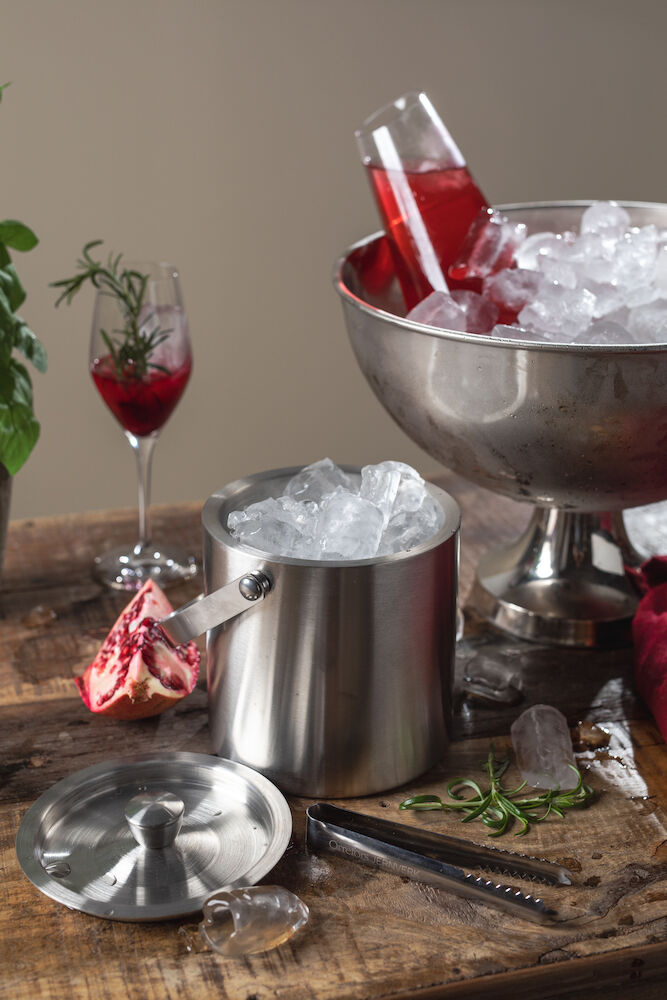 Ishink i Stål med Tång, 2L