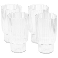 Dricksglas, 4-pack De fyra glasen mot en vit bakgrund