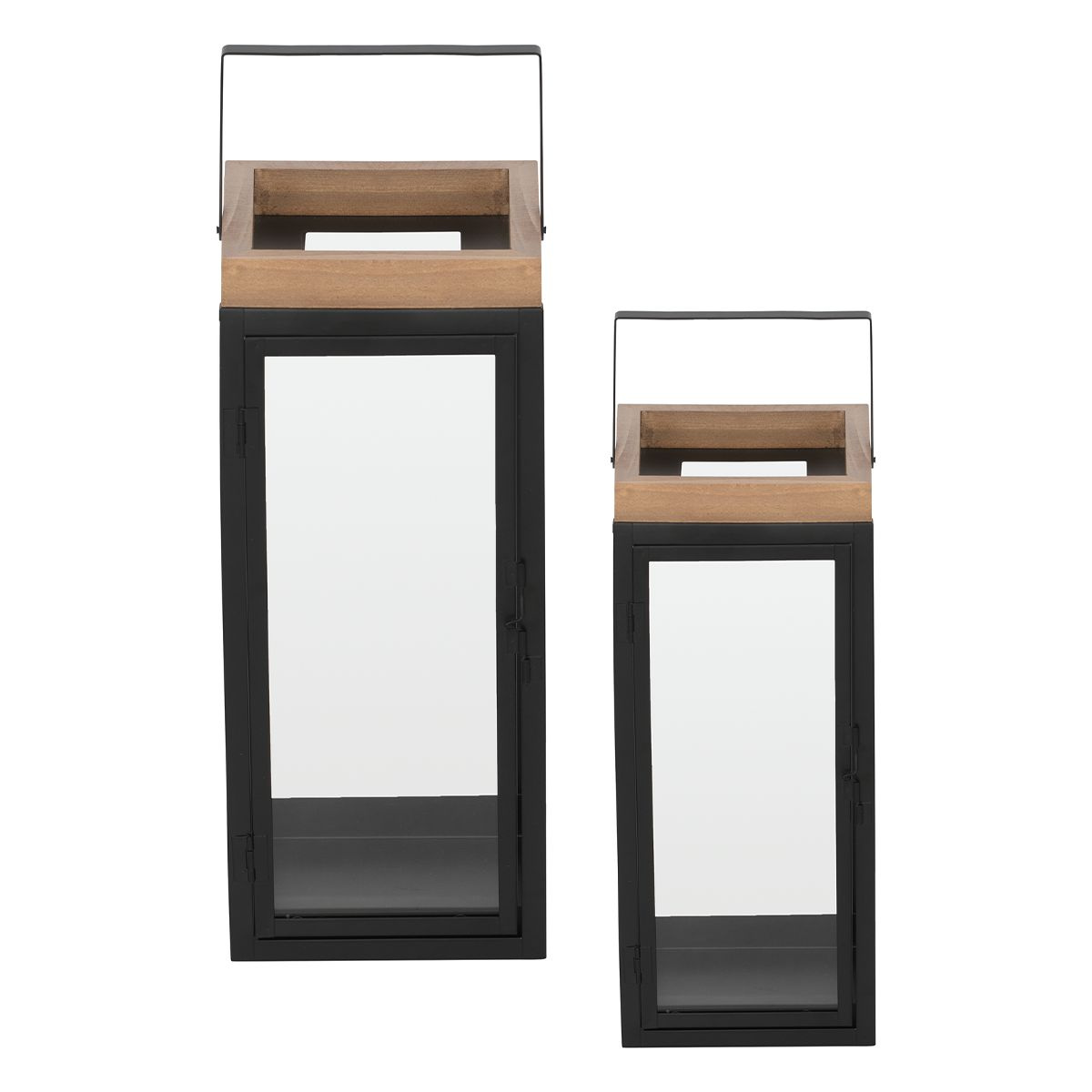Ljuslyktor i Kolstål, 2-pack
