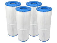 Spafilter SC706, 33,8 x 12,5 cm, 4-pack Fyra spafilter mot en vit bakgrund