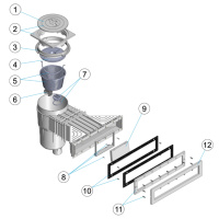Artikel nr. 11 Sprängskiss på ett bräddavlopp
