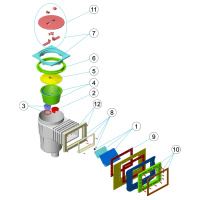 Artikel nr. 9 Sprängskiss på ett bräddavlopp