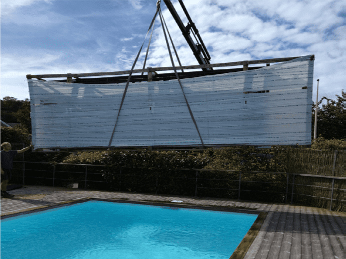 Ultra Pooltak 3,5 x 7 m, Smal för pooler utan kantsten eller sarg