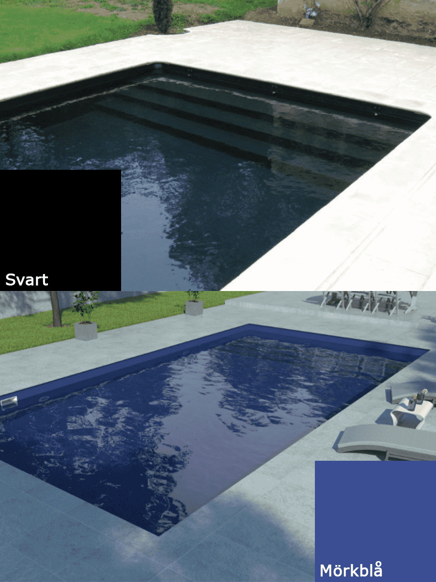 Svart & Mörkblå Liner