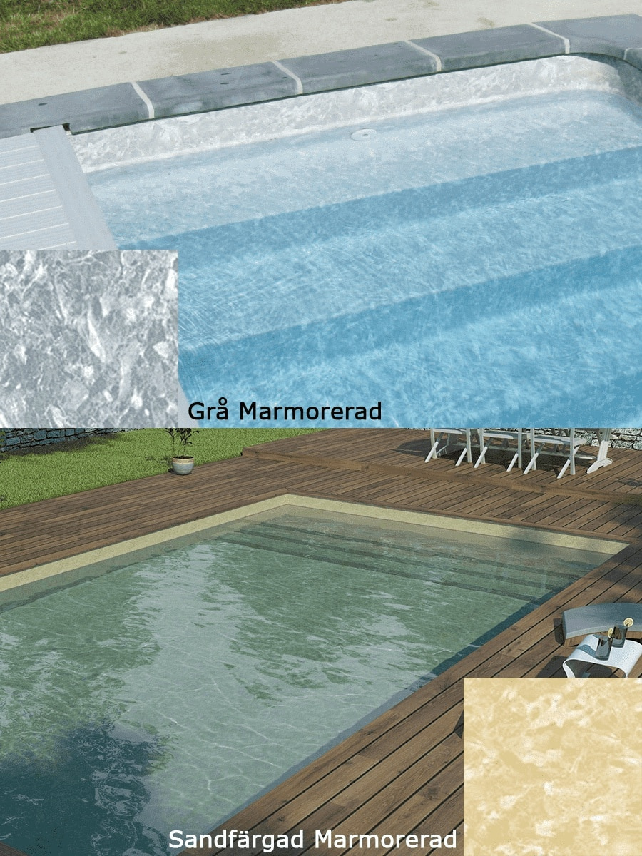 Grå Marmorerad & Sandfärgad Marmorerad