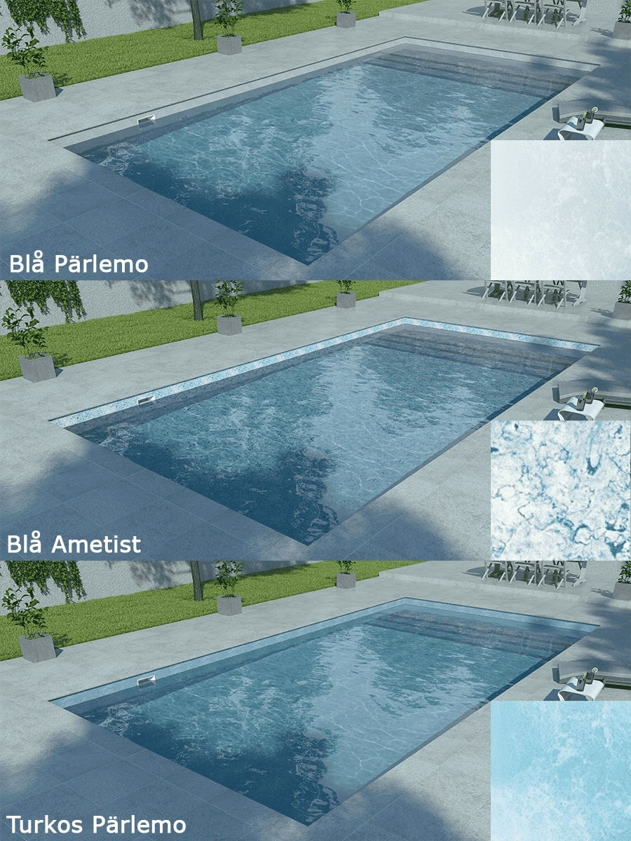 Blå Pärlemo, Blå Ametist & Turkos Pärlemo