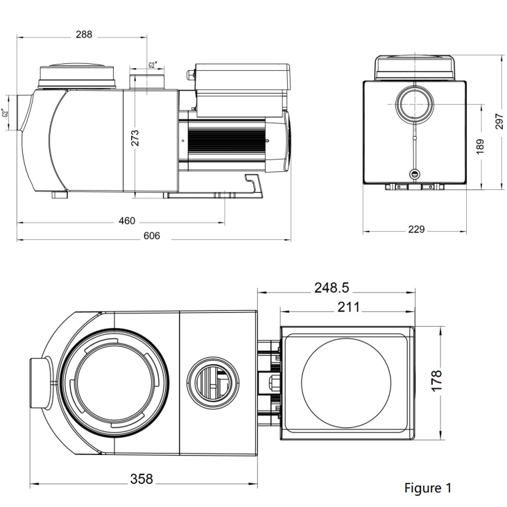 Ritningar på produkten och dess dimensioner