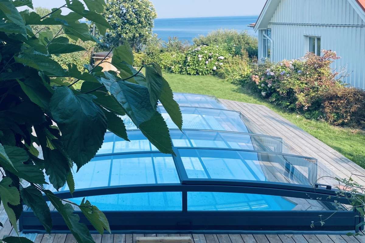 Pooltak Leia 4,5 x 8,5 m - Antracit