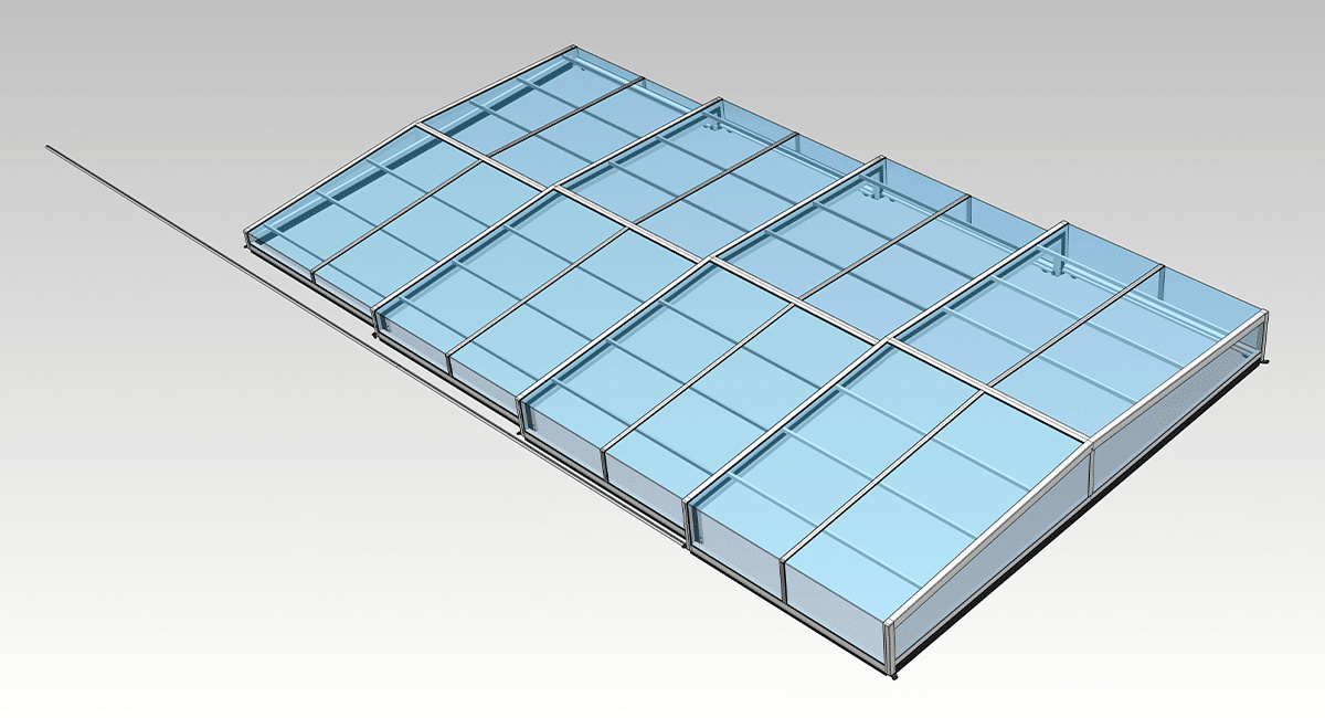 3D modell av Leia Compact 4 x 8 m