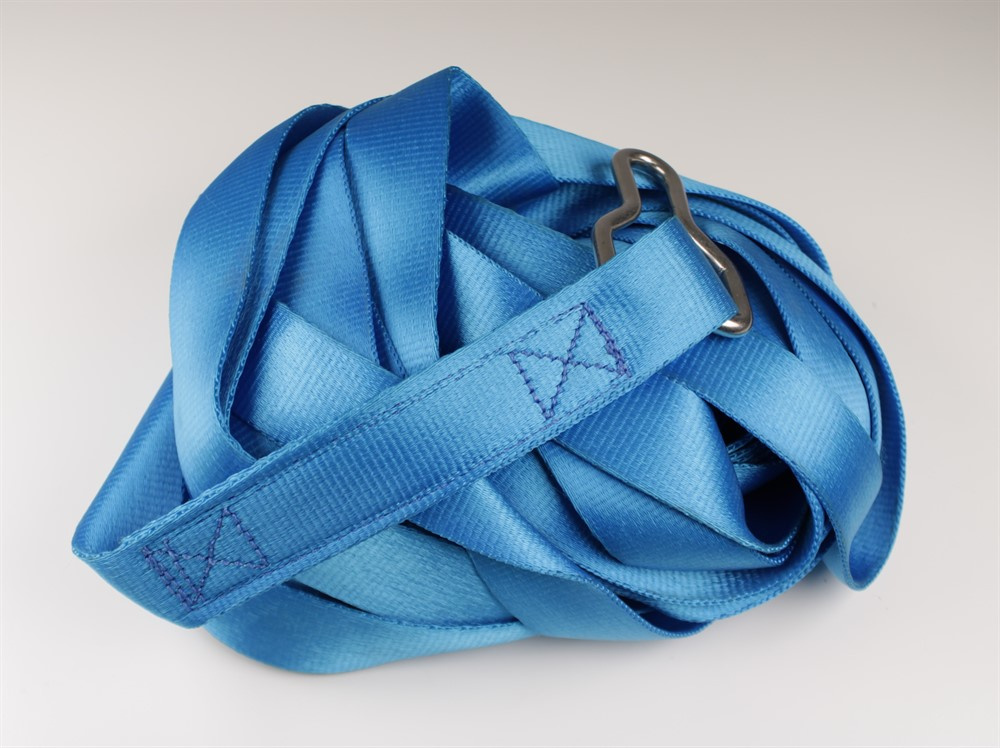 Långt Förankringsband Blå till Ribbskydd, 12m