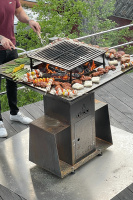 Gallerförhöjningen säljs separat Glödgrillen