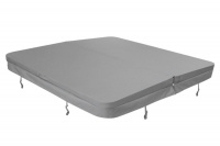 Spalock Hydropool, 218 x 218 cm, HR15 - Grå Spalocket mot en vit bakgrund