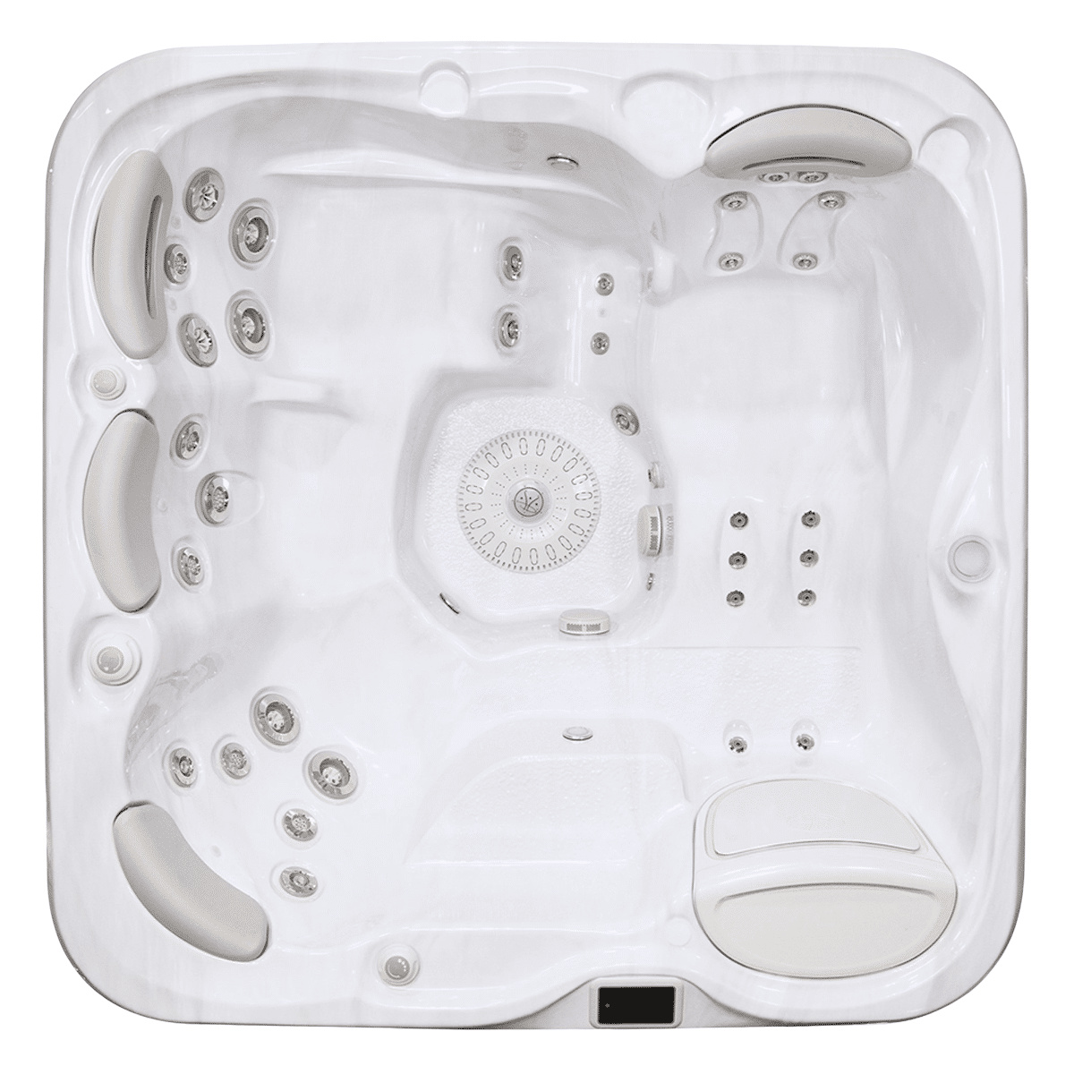 Self Cleaning 455 Gold sedd rakt ovanifrån