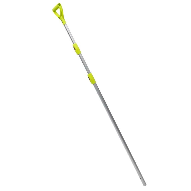 Teleskopstången mot en vit bakgrund