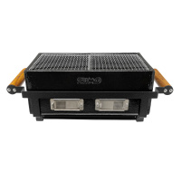 Bordsgrill Kamado Sumo Hibachi Bordsgrill Hibachi mot en vit bakgrund