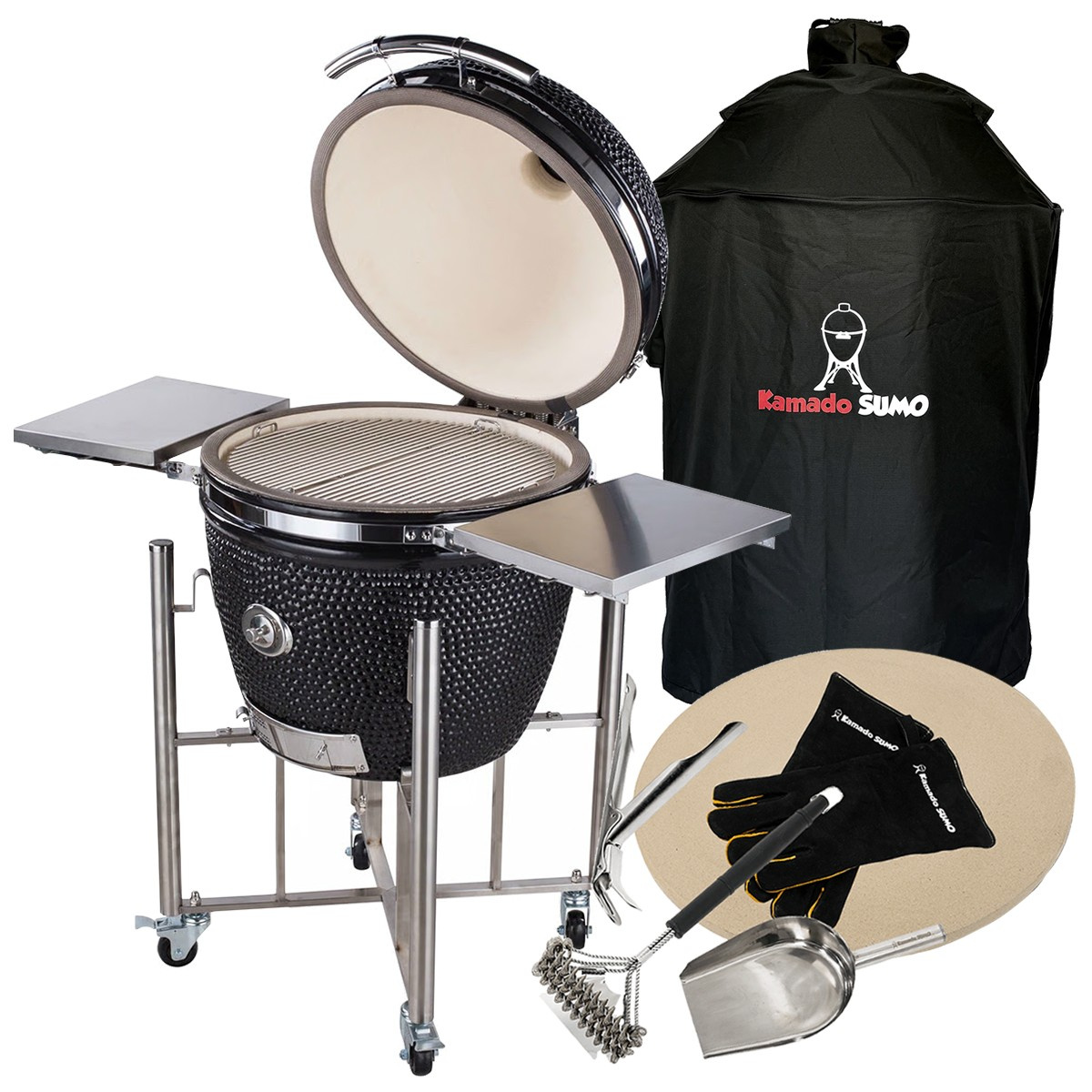 Grillen med de medföljande tillbehören