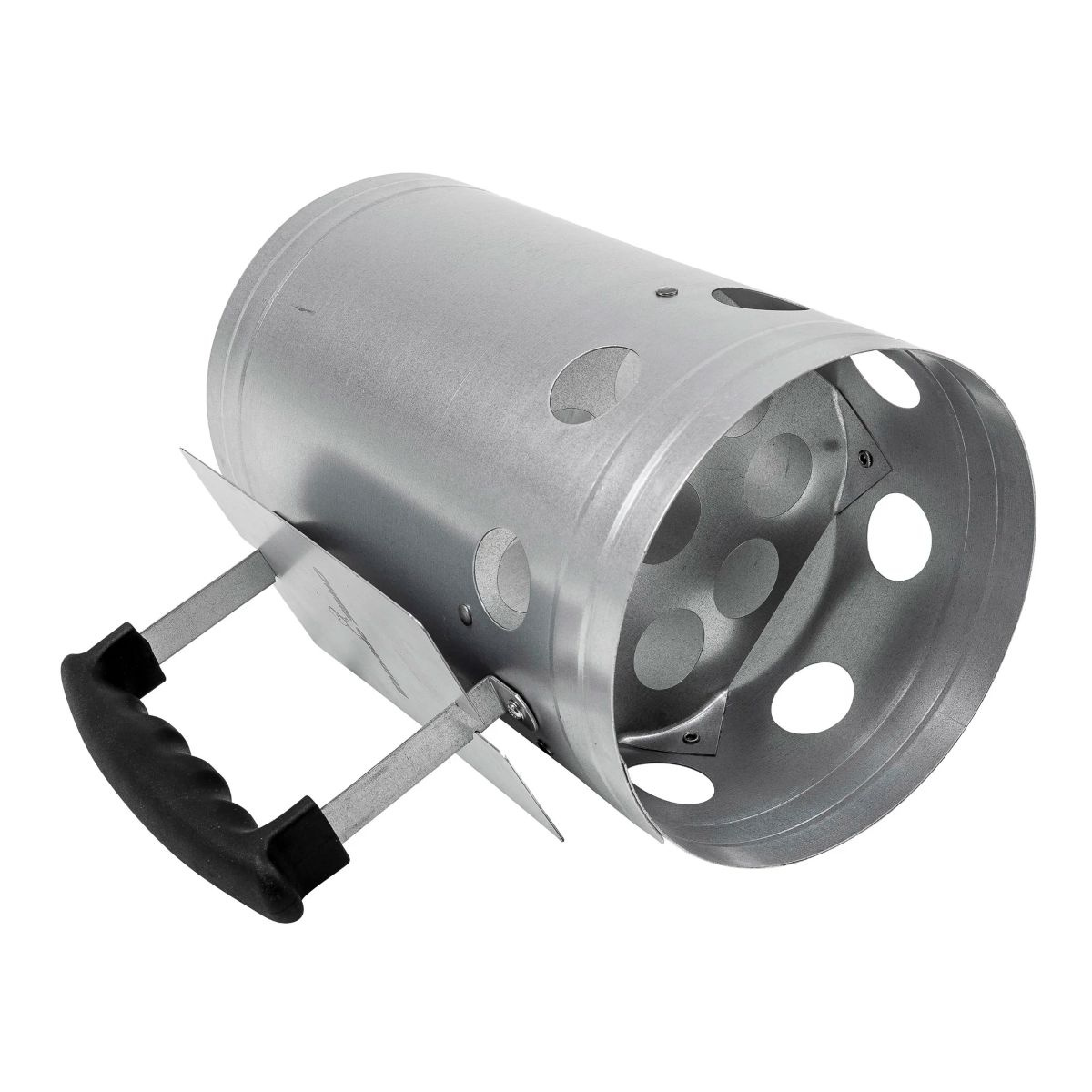 Skorstenständaren liggande mot en vit bakgrund