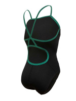 Baddräkt Montana, Grön - UK 24 Baddräkten snett bakifrån