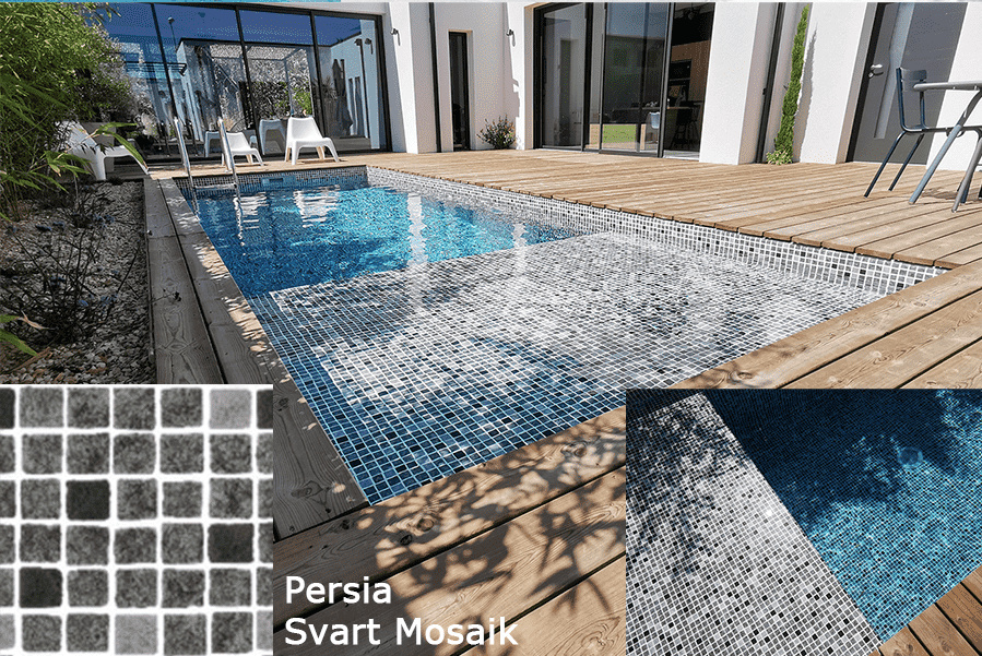 OBS! Bilden visar enbart färg. Linern är rektangulär med helgaveltrappa.