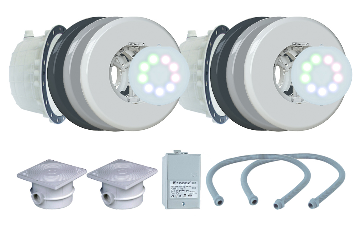 LumiPlus Belysningspaket i ABS 2-pack