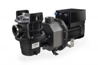 MidiVISE vs 1.1kW Poolpump Poolpumpen mot en vit bakgrund