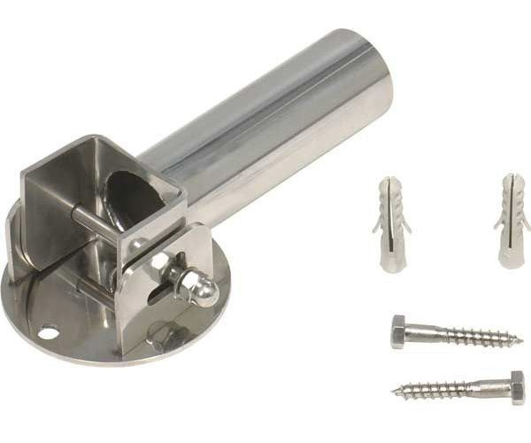 Stegen levereras med ett fällbart fäste