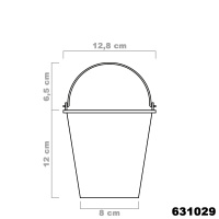 Silkorg till Pahléns P01 & Vise Pumpar, Ø12 cm En ritning av silkorgen med alla mått (H12 cm x D12,8 cm)