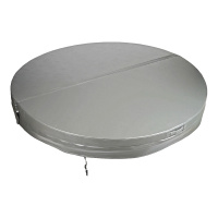 Spalock Ø200 cm - Grå Spalocket mot en vit bakgrund