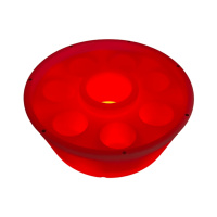 Flytande Bar med RGB LED-Belysning Baren med rött ljus