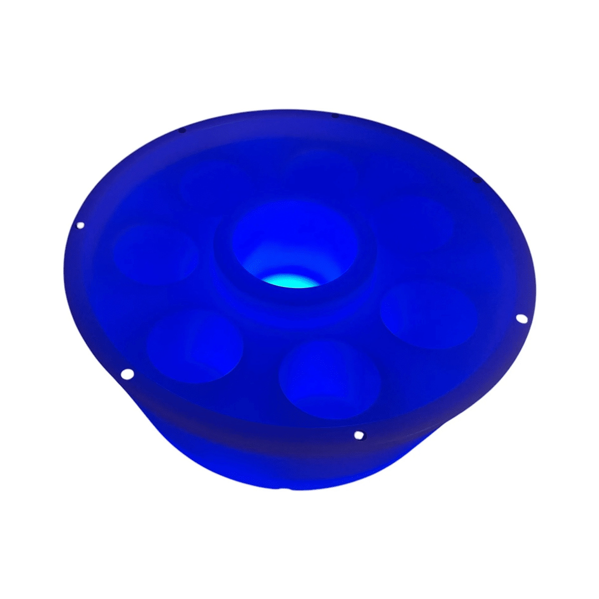 Baren med mörkblått ljus