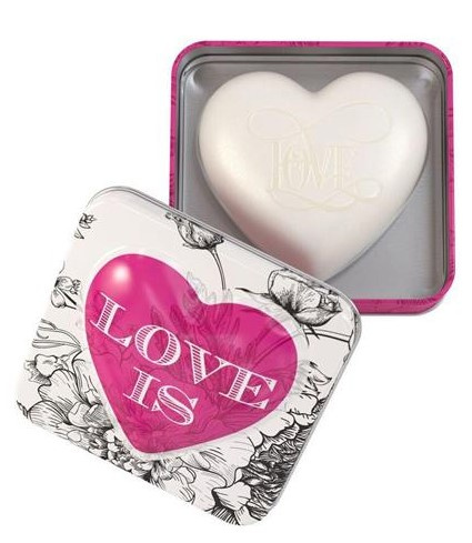 Rose Petal Hjärtformad Tvål i Ask