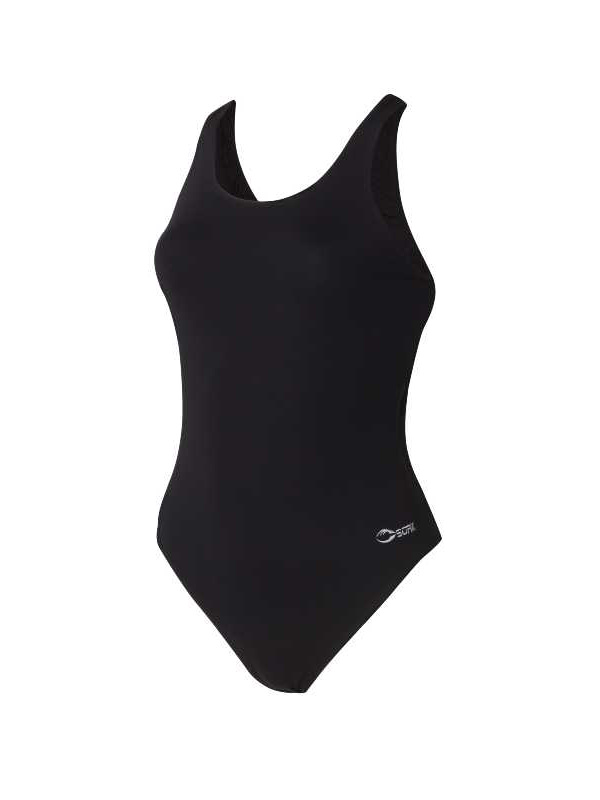 Baddräkten sedd snett framifrån