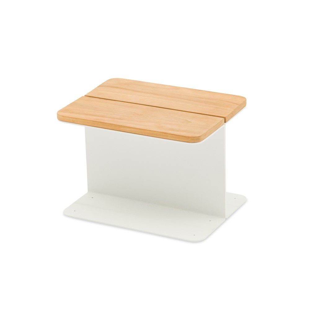 STAY Flex Teak Sidobord, Vit