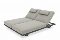 STAY Flex Solsäng Dubbel, Mörkgrått Tyg & Mörkgrå Ram STAY Flex Solsäng Dubbel, Mörkgrått Tyg & Mörkgrå Ram